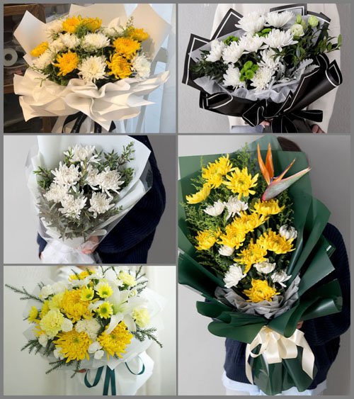 山东青岛平度市云山镇刘河甲村白事花束代送